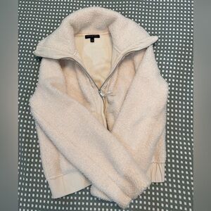 Banana Republic Cream Teddy Jacket